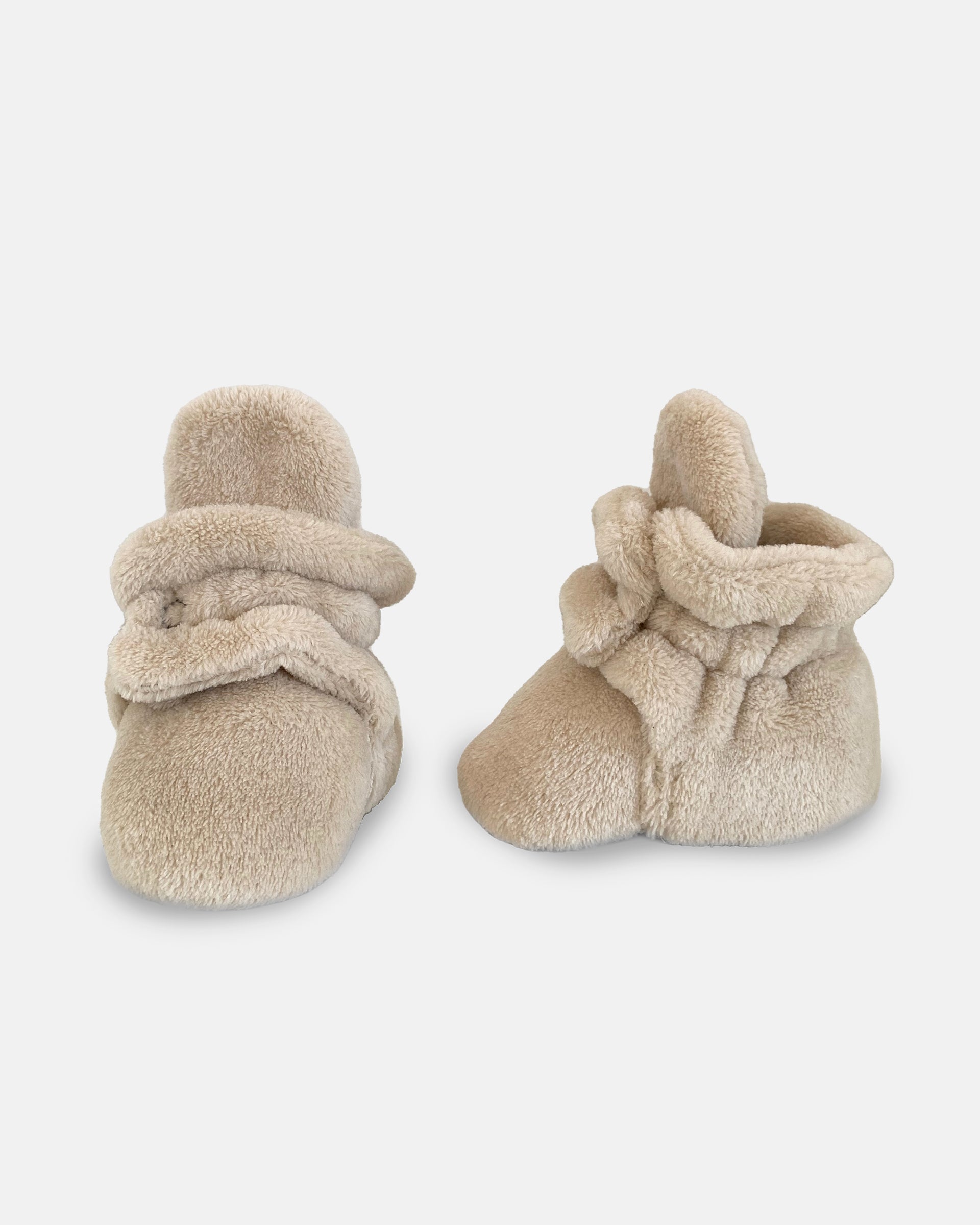 7 A.M. Enfant Baby Booties - Plush Sand - Twinkle Twinkle Little One