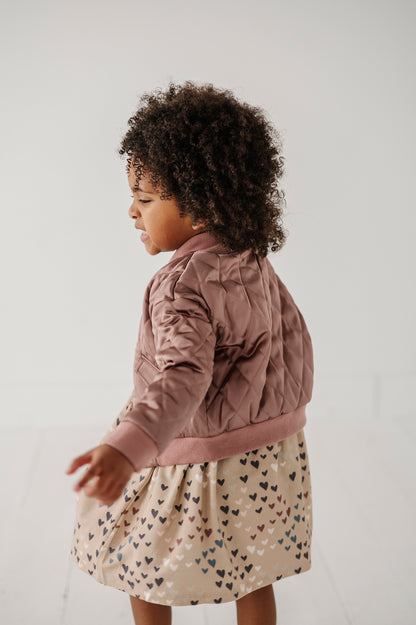 Winter Mauve Bomber Jacket - Twinkle Twinkle Little One