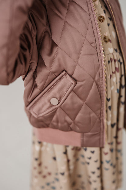 Winter Mauve Bomber Jacket - Twinkle Twinkle Little One