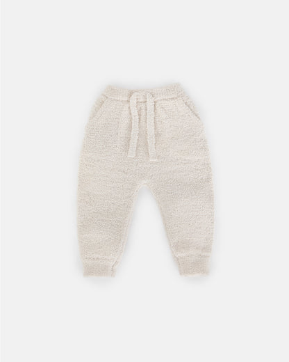 7 A.M. Enfant Fuzzy Joggers - Ecru - Twinkle Twinkle Little One