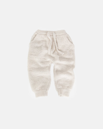 7 A.M. Enfant Fuzzy Joggers - Ecru - Twinkle Twinkle Little One