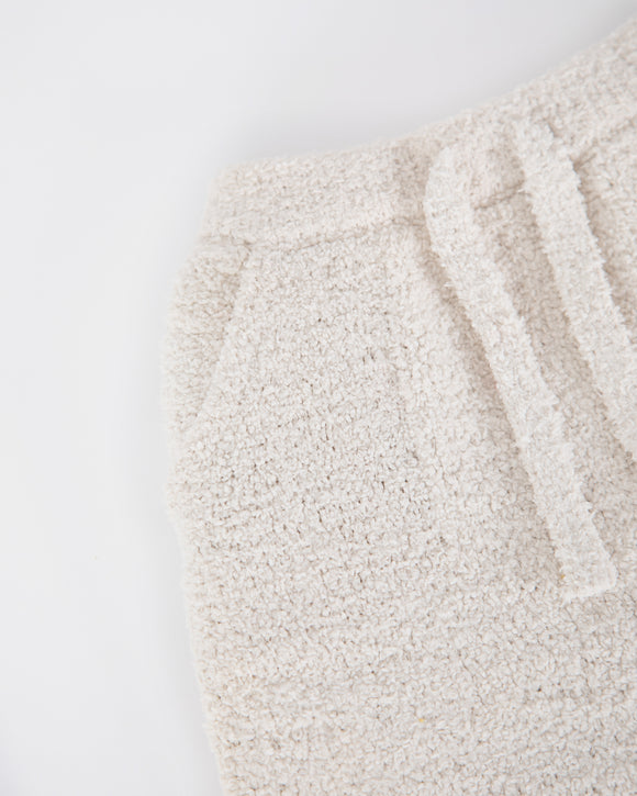 7 A.M. Enfant Fuzzy Joggers - Ecru - Twinkle Twinkle Little One