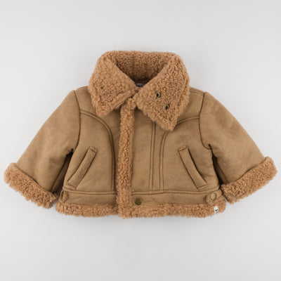 Sherpa Aviator Jacket - Camel - Twinkle Twinkle Little One