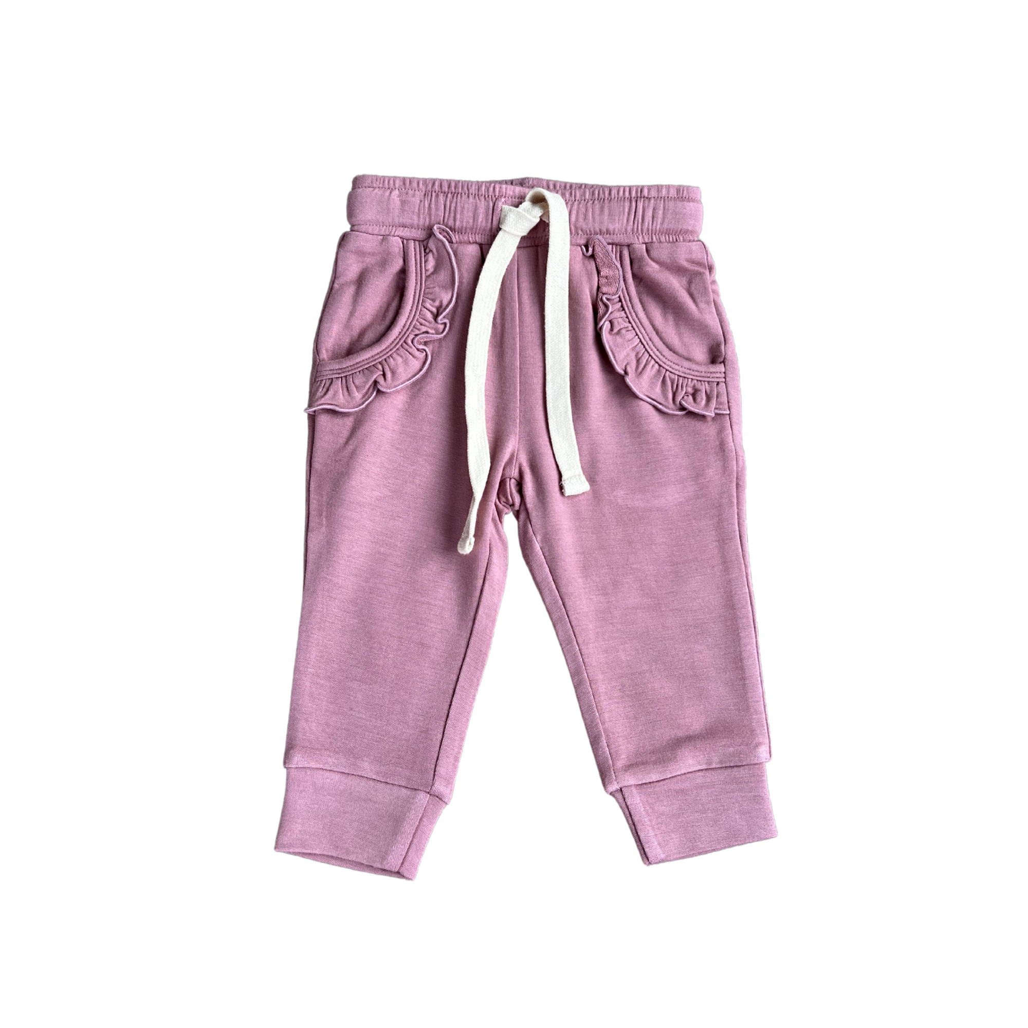 Ruffle Jogger Set - Mauve - 0