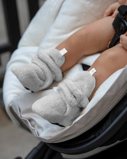 7 A.M. Enfant Baby Booties - Pearl - Twinkle Twinkle Little One