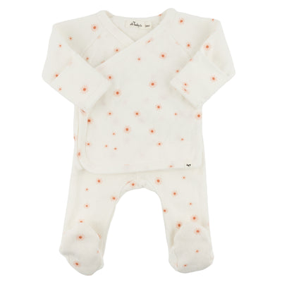 Pointelle Kimono Set - Twinkle - Mini Daisies - Twinkle Twinkle Little One