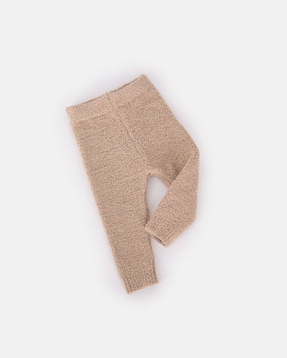 7 A.M. Enfant Fuzzy Leggings - Pecan - Twinkle Twinkle Little One