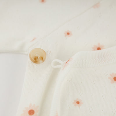 Pointelle Kimono Set - Twinkle - Mini Daisies - Twinkle Twinkle Little One