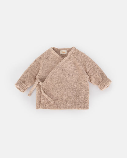 7 A.M. Enfant Fuzzy Wrap Top - Pecan - Twinkle Twinkle Little One