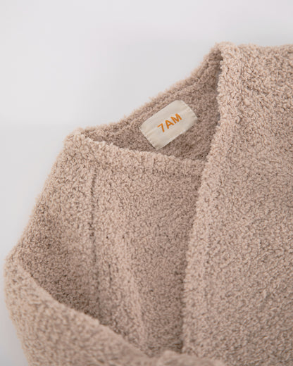 7 A.M. Enfant Fuzzy Wrap Top - Pecan - Twinkle Twinkle Little One