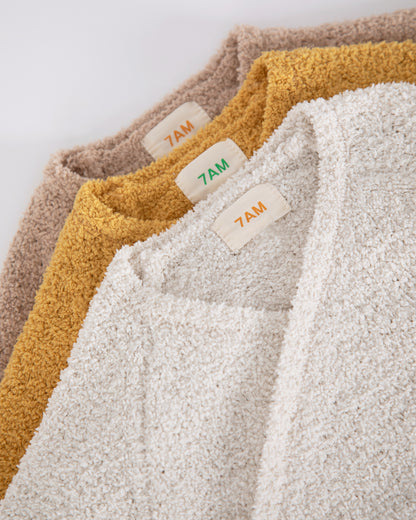 7 A.M. Enfant Fuzzy Wrap Top - Pecan - Twinkle Twinkle Little One