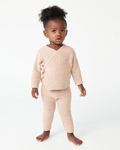 7 A.M. Enfant Fuzzy Wrap Top - Pecan - Twinkle Twinkle Little One