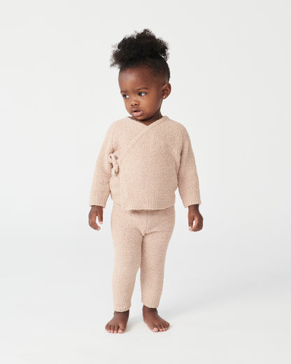 7 A.M. Enfant Fuzzy Wrap Top - Pecan - Twinkle Twinkle Little One