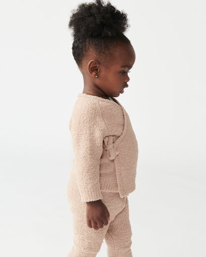 7 A.M. Enfant Fuzzy Wrap Top - Pecan - Twinkle Twinkle Little One