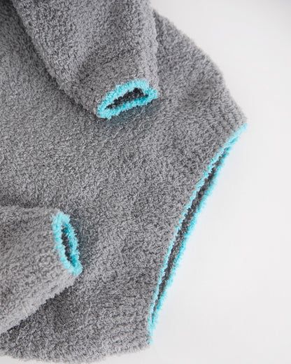 7 A.M. Enfant Fuzzy Boxy Sweater - Gris - Twinkle Twinkle Little One