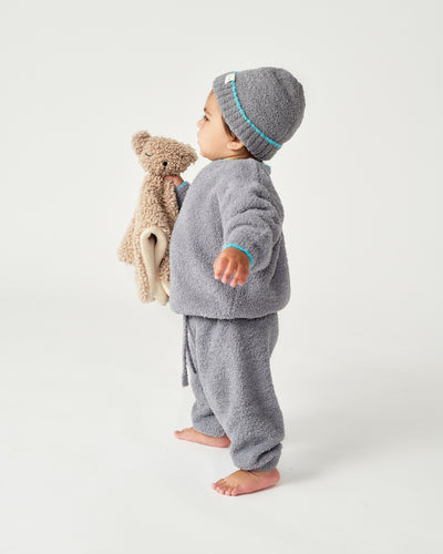 7 A.M. Enfant Fuzzy Lounge Pants - Gris - Twinkle Twinkle Little One