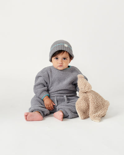 7 A.M. Enfant Fuzzy Lounge Pants - Gris - Twinkle Twinkle Little One