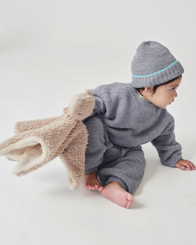 7 A.M. Enfant Fuzzy Boxy Sweater - Gris - Twinkle Twinkle Little One