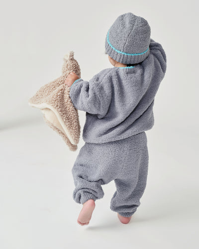 7 A.M. Enfant Fuzzy Boxy Sweater - Gris - Twinkle Twinkle Little One
