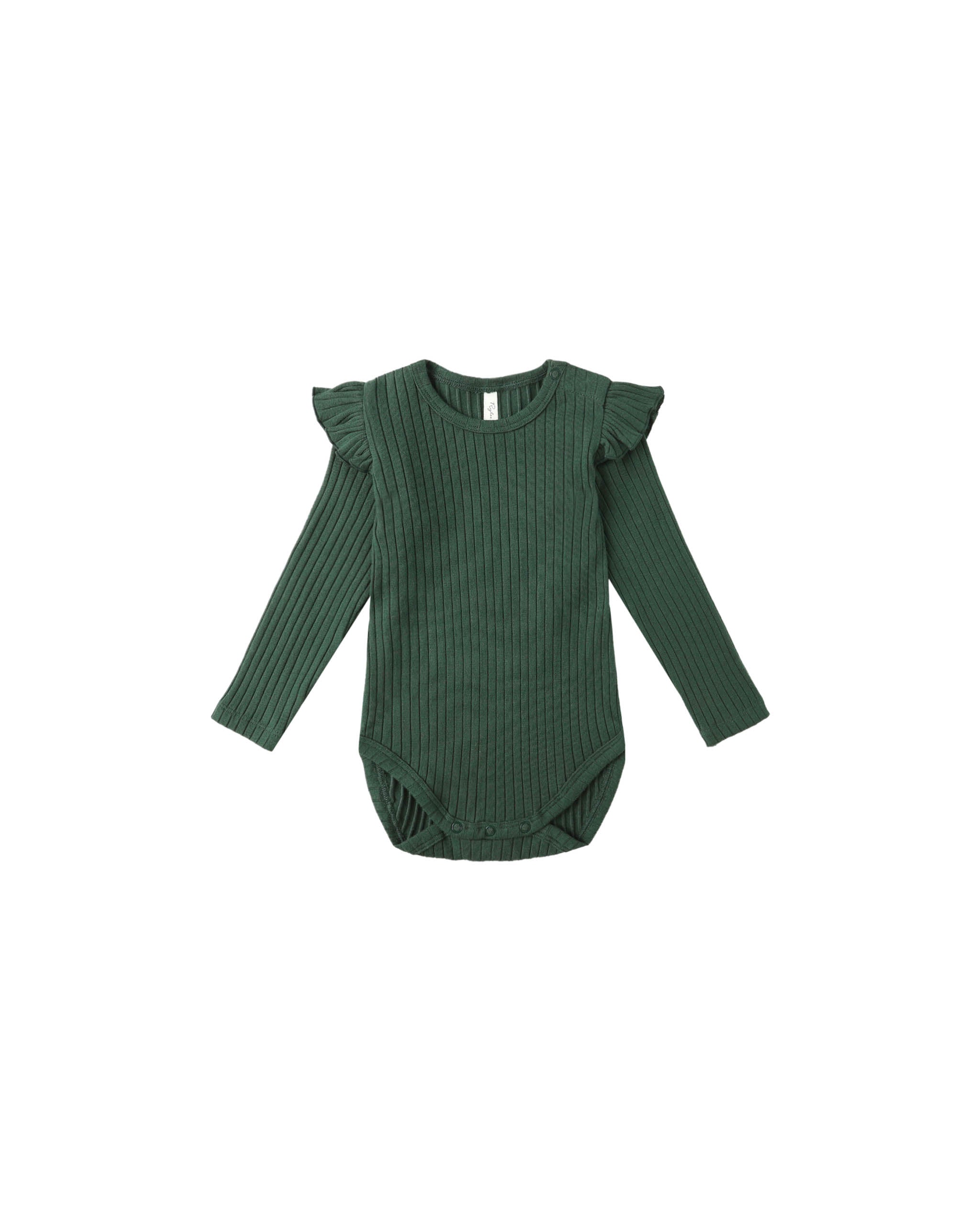 Shoulder Ruffle Bodysuit || Green - Twinkle Twinkle Little One
