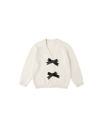 Bow Cardigan || Natural - Twinkle Twinkle Little One