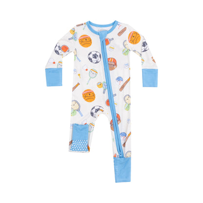 Sports Ball Friend 2 Way Zipper Romper - Twinkle Twinkle Little One