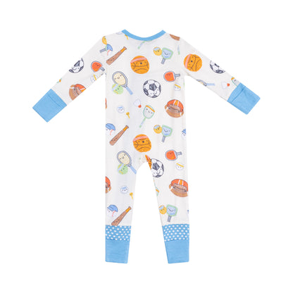 Sports Ball Friend 2 Way Zipper Romper - Twinkle Twinkle Little One
