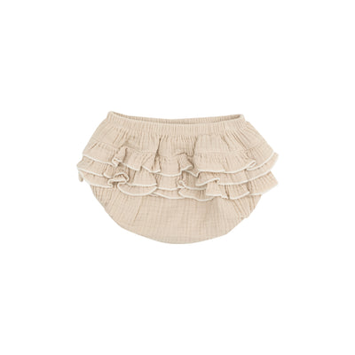 Solid Muslin Oxford Tan Sundress & Diaper Cover - Twinkle Twinkle Little One