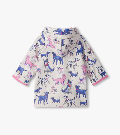 Sea Salt Little Pups Snap Rain Coat