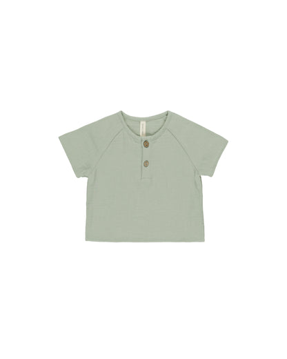Short Sleeve Zion Shirt & Luca Pant - Sage - Twinkle Twinkle Little One