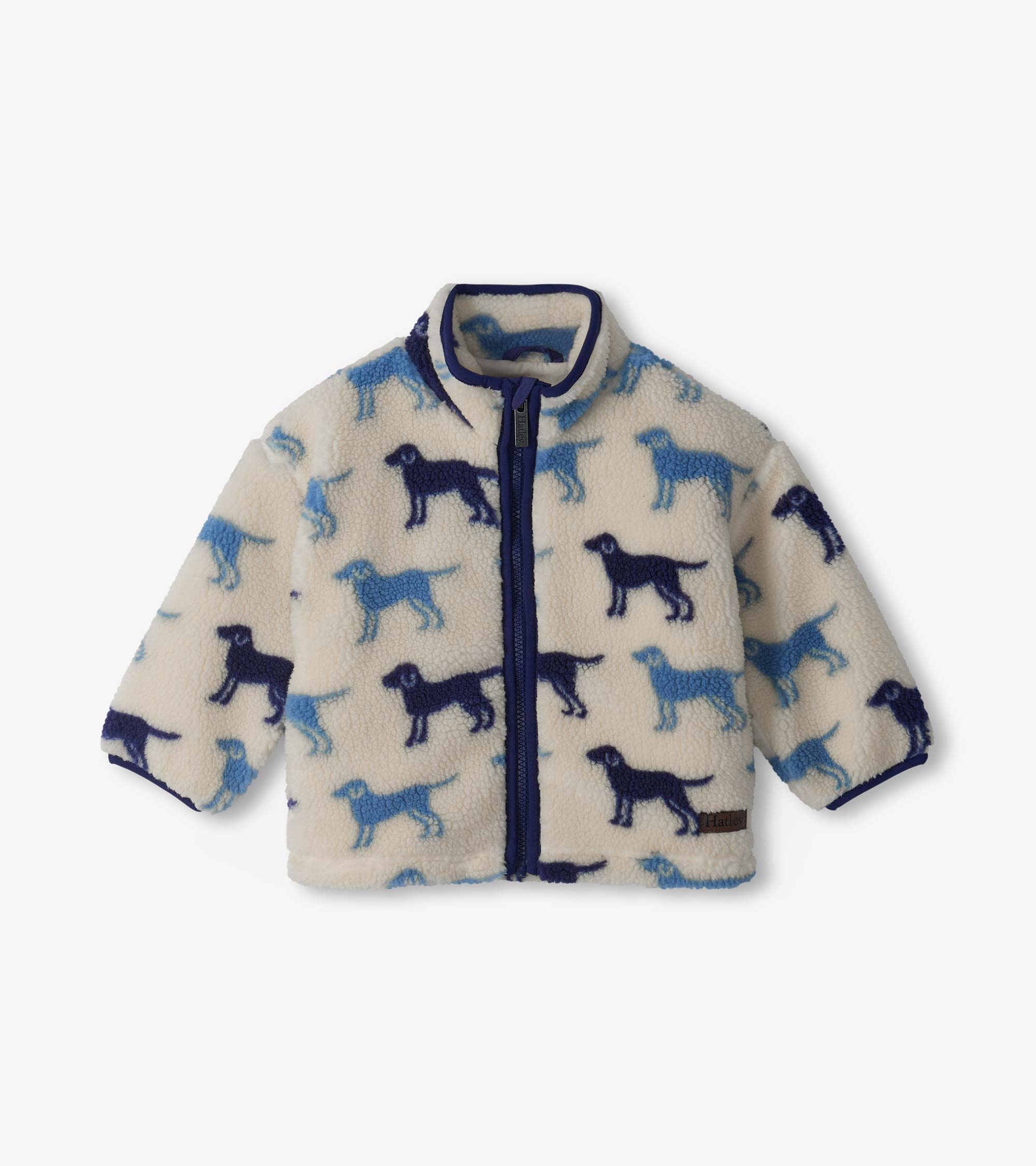 Lab Silhouette Mock Neck Faux Sherpa Jacket