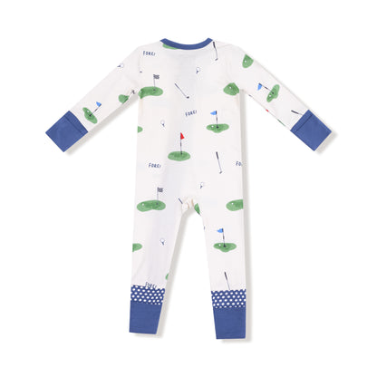All Fore Golf 2 Way Zipper Romper - Twinkle Twinkle Little One