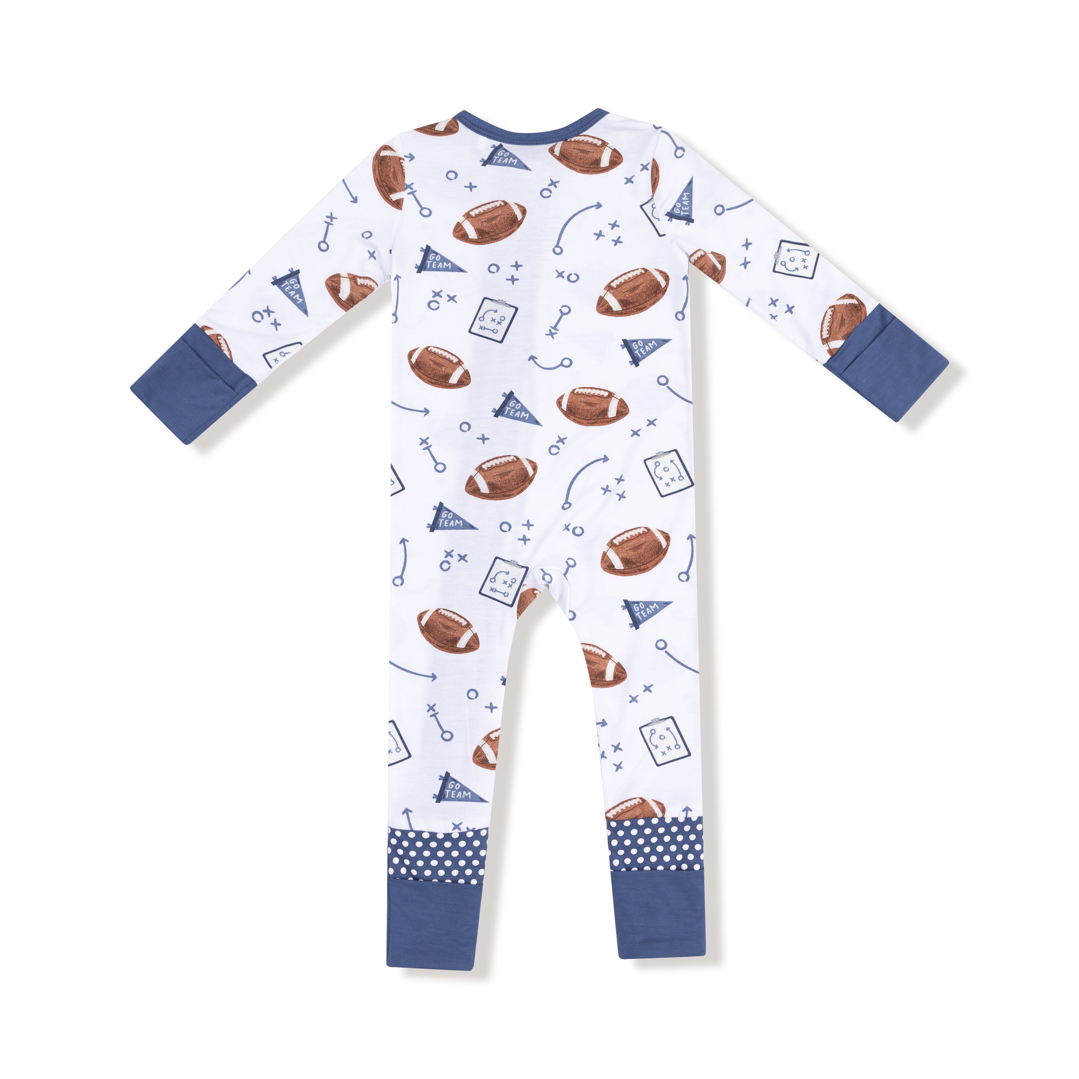 Touchdown Time 2 Way Zipper Romper - Twinkle Twinkle Little One