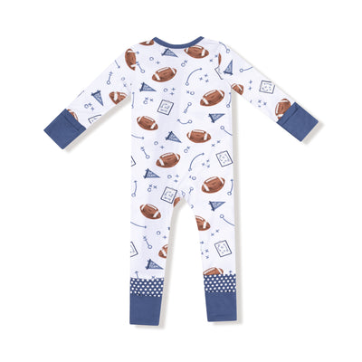 Touchdown Time 2 Way Zipper Romper - Twinkle Twinkle Little One