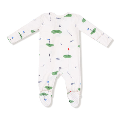 All Fore Golf 2 Way Zipper Footie - Twinkle Twinkle Little One