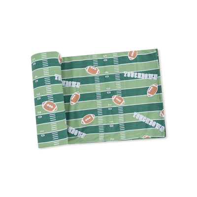 Football Field Glow In The Dark Swaddle Blanket - Twinkle Twinkle Little One