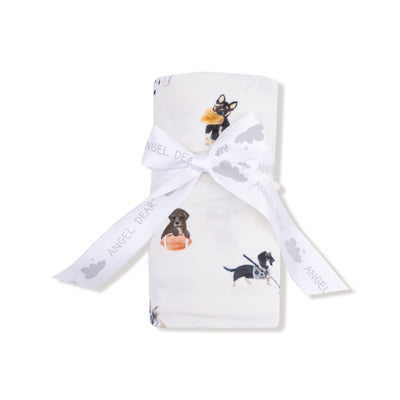 Sporty Puppies Swaddle Blanket - Twinkle Twinkle Little One