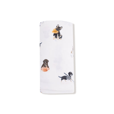 Sporty Puppies Swaddle Blanket - Twinkle Twinkle Little One
