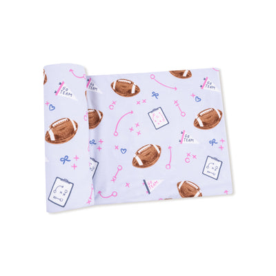 Touchdown Time Lavender Swaddle Blanket - Twinkle Twinkle Little One