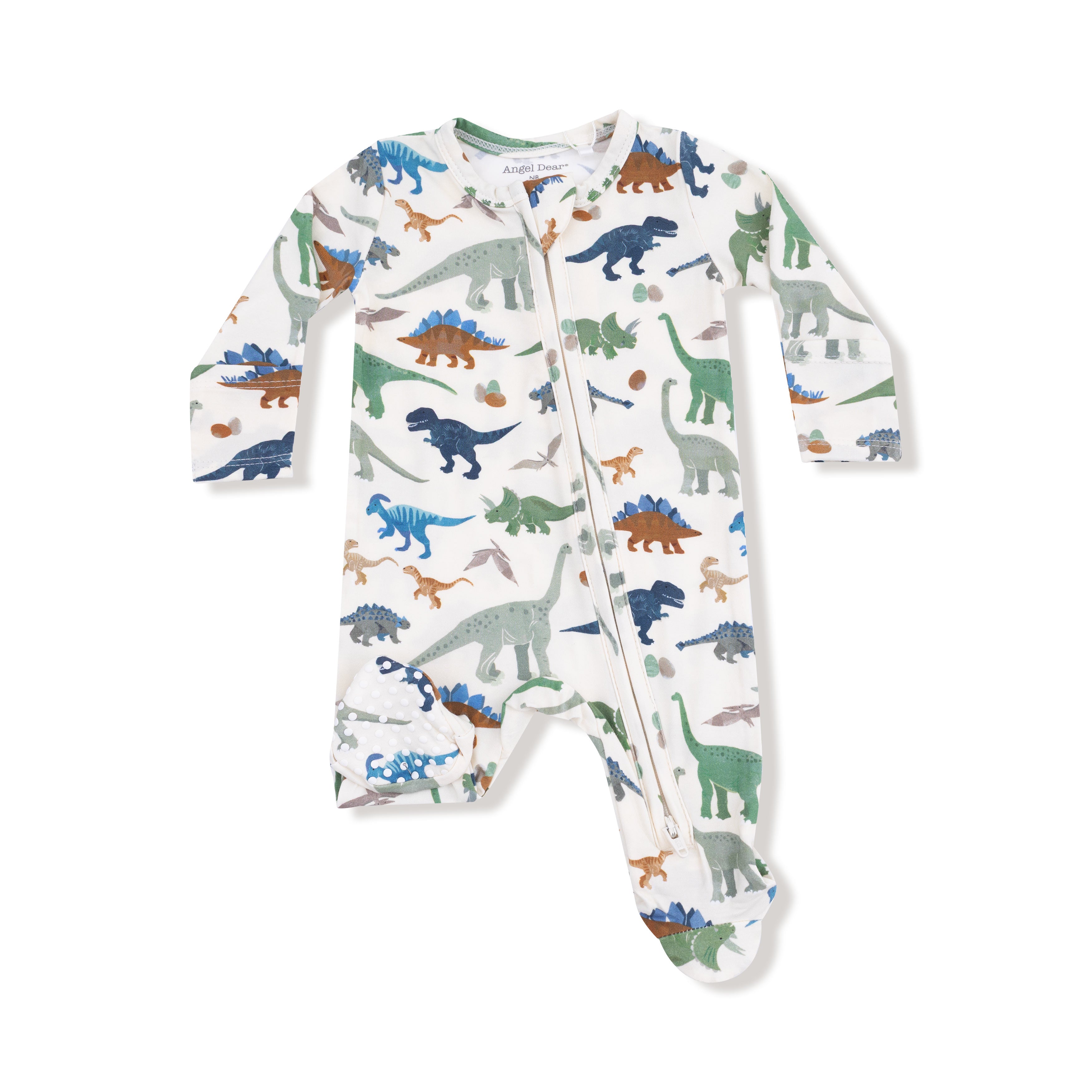 Washy Dinos 2 Way Zipper Footie - Twinkle Twinkle Little One
