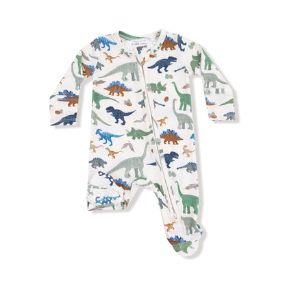 Washy Dinos 2 Way Zipper Footie - Twinkle Twinkle Little One