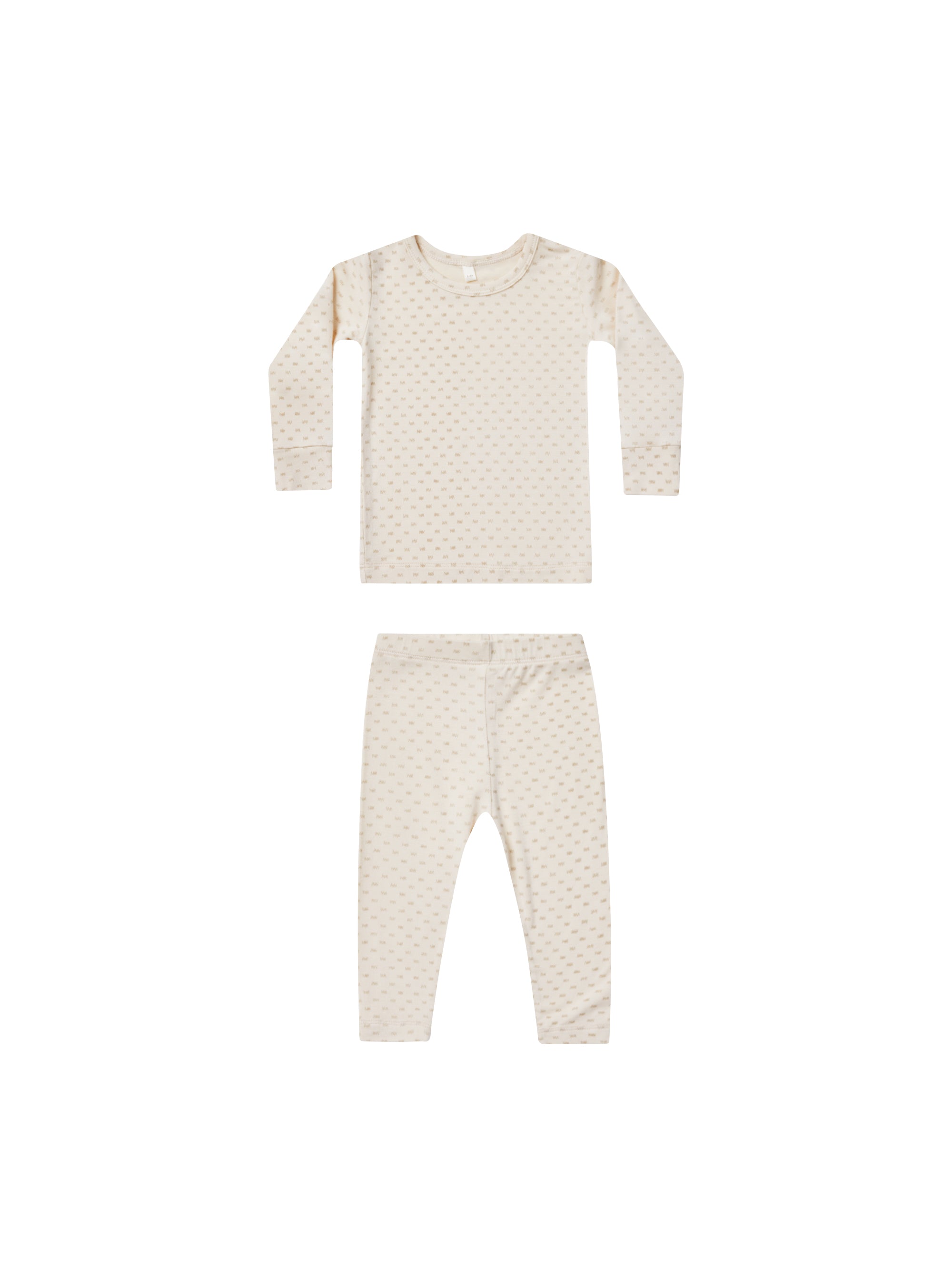Bamboo Pajama Set - Oat Check - Twinkle Twinkle Little One