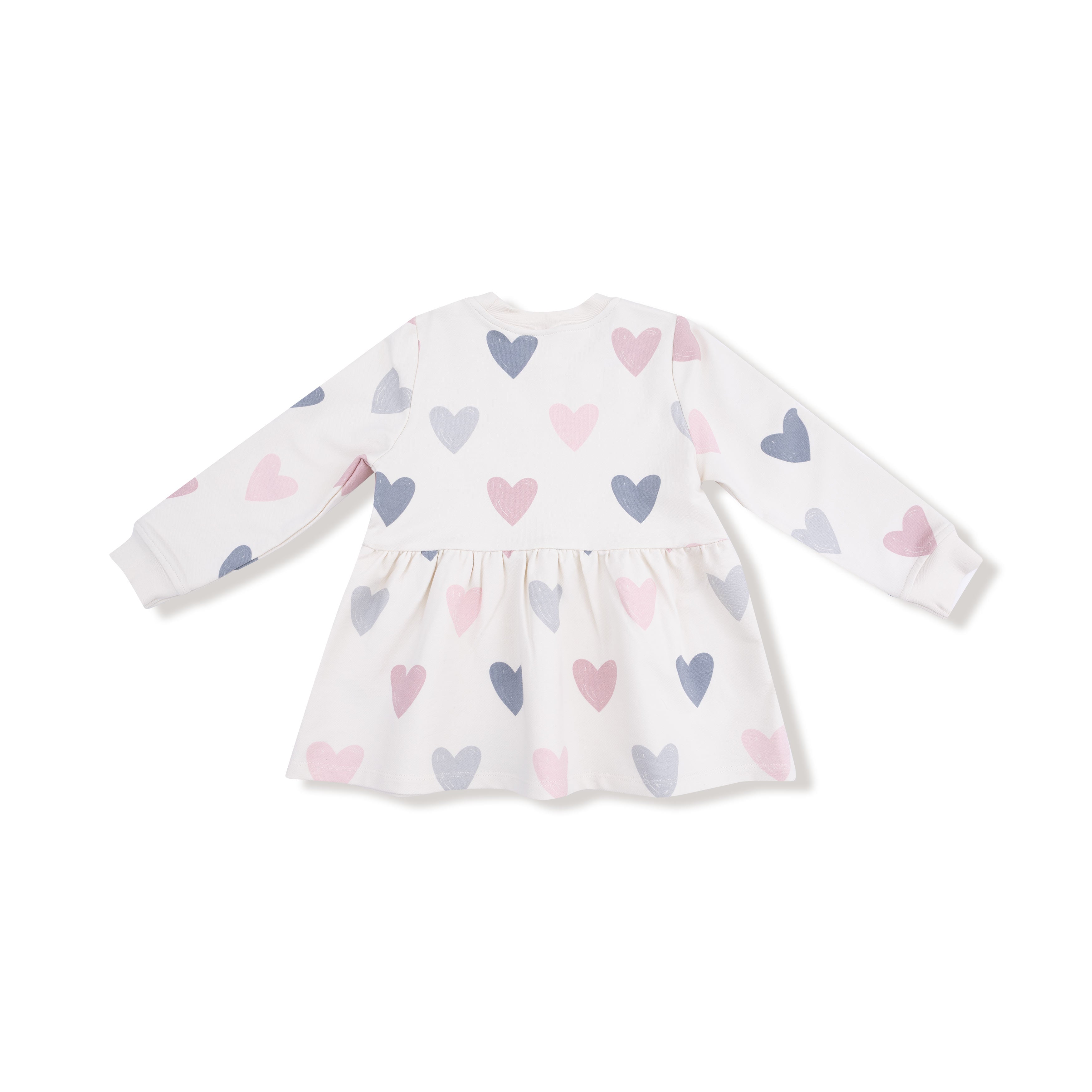Hearts French Terry Drop Waist Dress - Twinkle Twinkle Little One