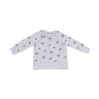 Football Field Goal Raglan Sweatshirt snd Jogger Set - Twinkle Twinkle Little One