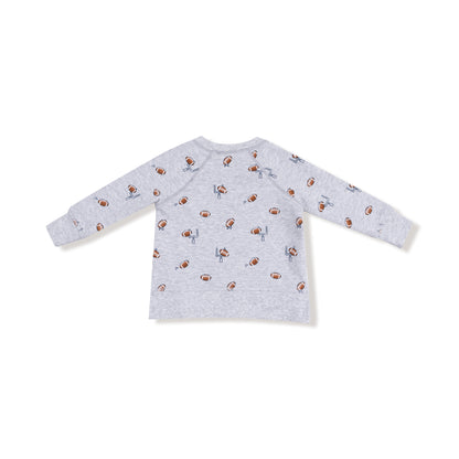 Football Field Goal Raglan Sweatshirt snd Jogger Set - Twinkle Twinkle Little One