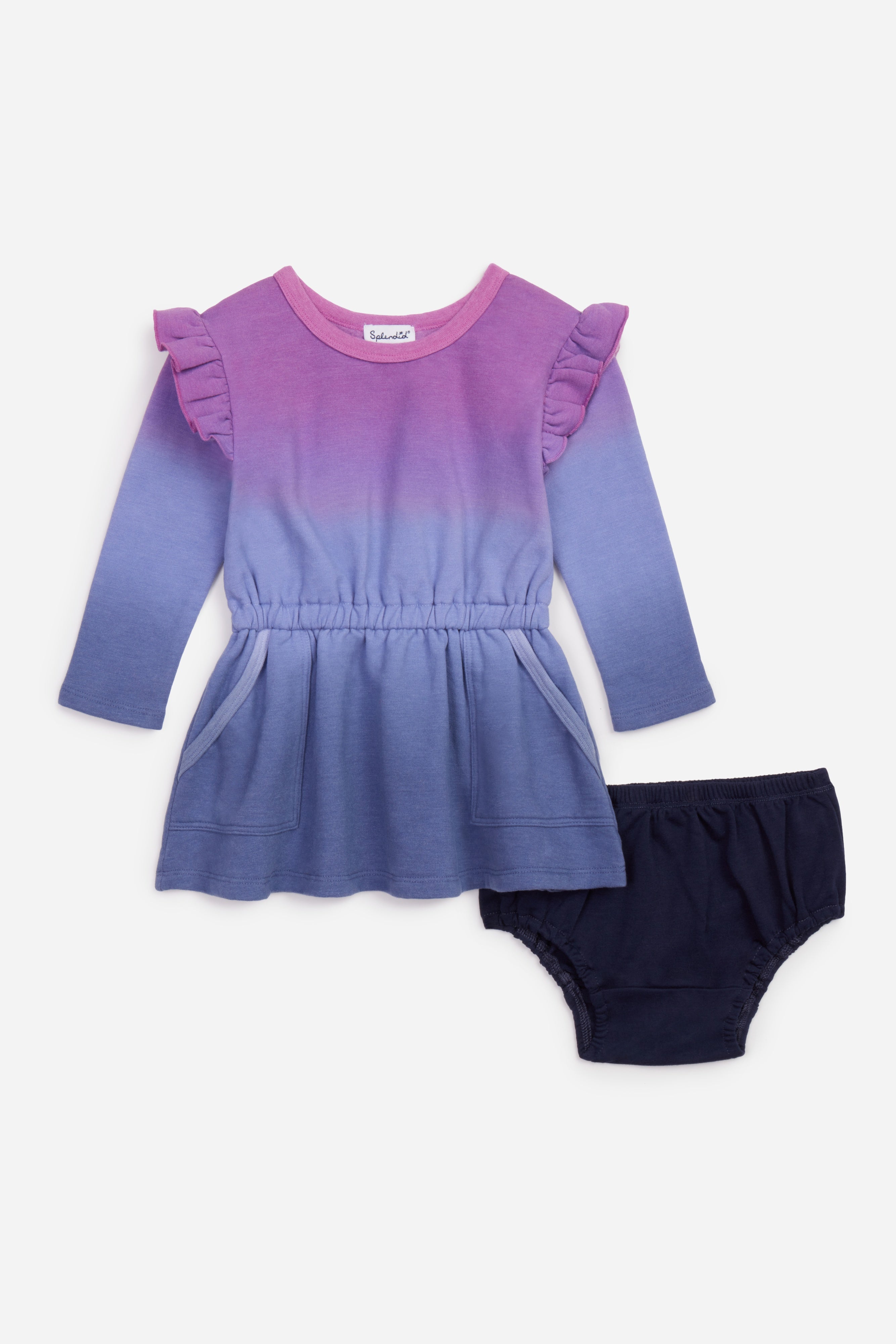 Infant Girl Purple Ombre Dress - Twinkle Twinkle Little One