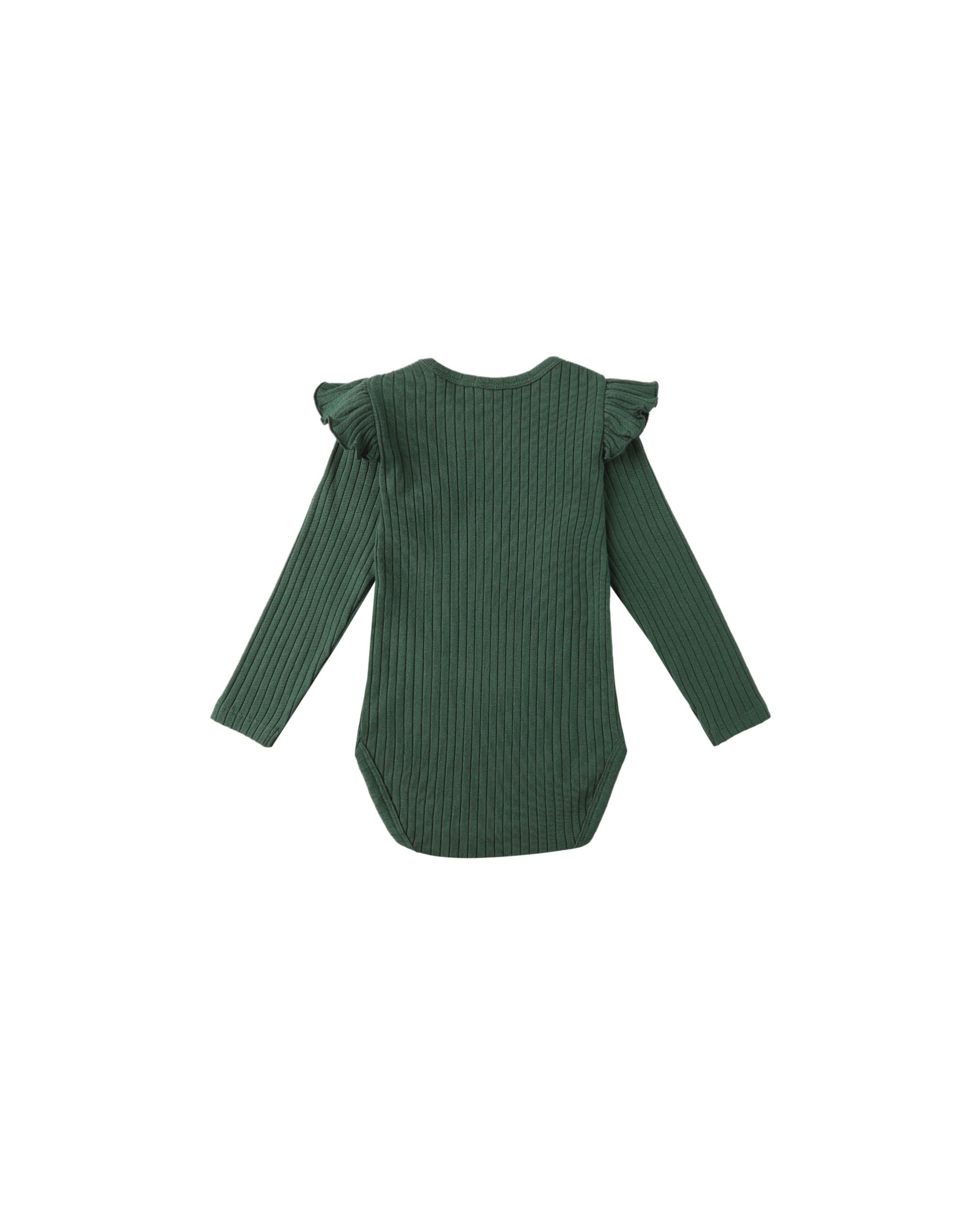 Shoulder Ruffle Bodysuit || Green - Twinkle Twinkle Little One
