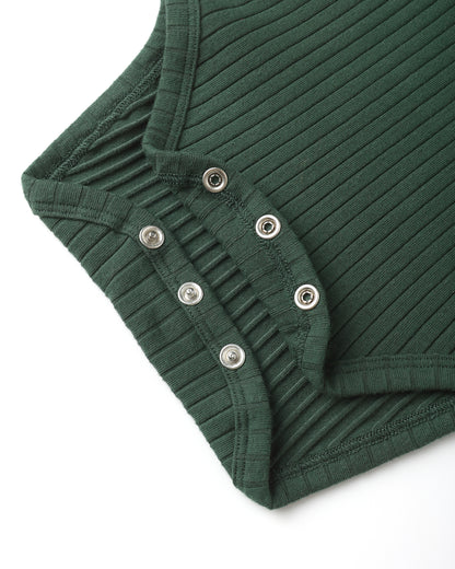 Shoulder Ruffle Bodysuit || Green - Twinkle Twinkle Little One