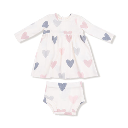 Hearts Simple Dress & Bloomer Set - Twinkle Twinkle Little One