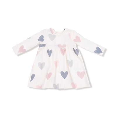 Hearts Simple Dress & Bloomer Set - Twinkle Twinkle Little One